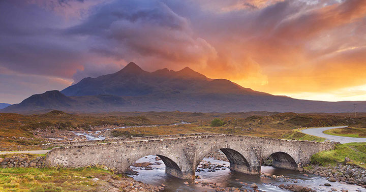 Explore the Cuillin Mountains when you stay at Somerled House Suites self catering accommodation in Portree