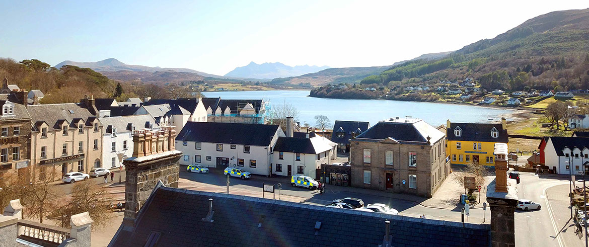 Contact Somerled House Suites and book your Portree accommodation near sea and mountain views