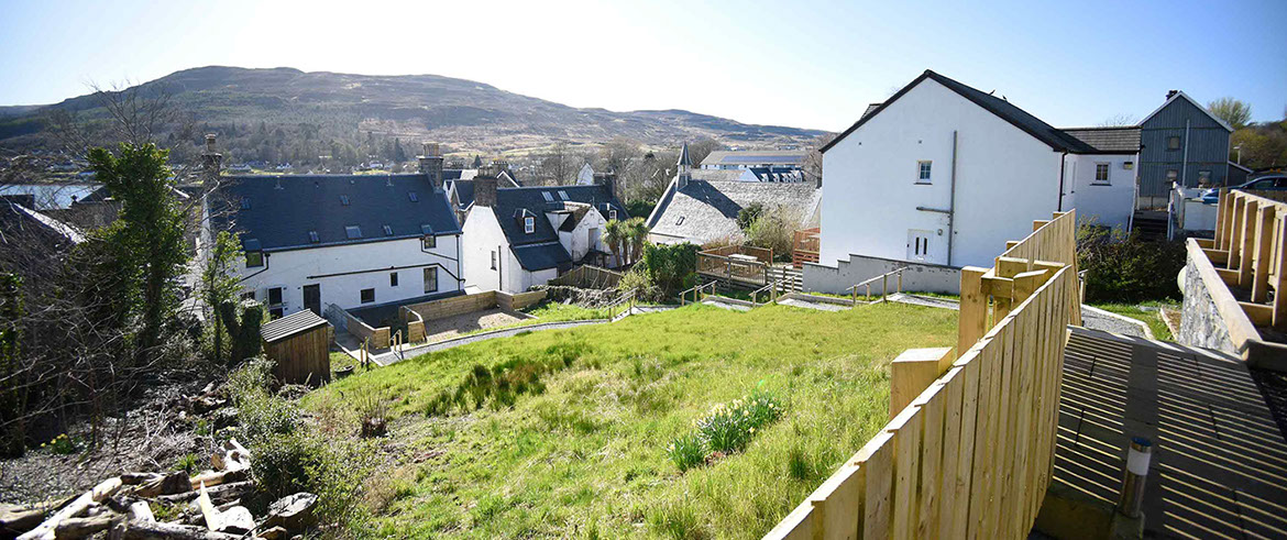 Somerled House Suites self catering apartment accommodation in Portree has private parking and a secure entrance