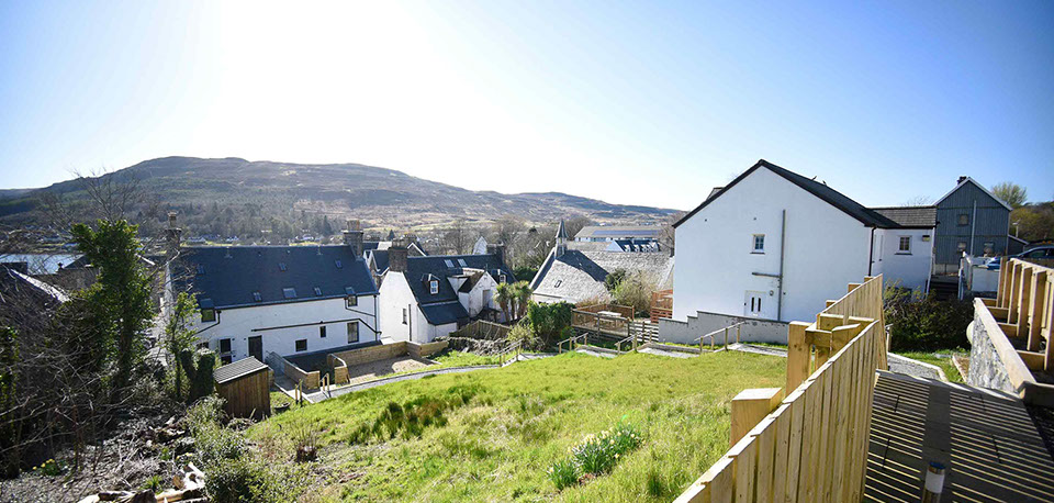 Somerled House Suites self catering apartment accommodation in Portree has private parking and a secure entrance